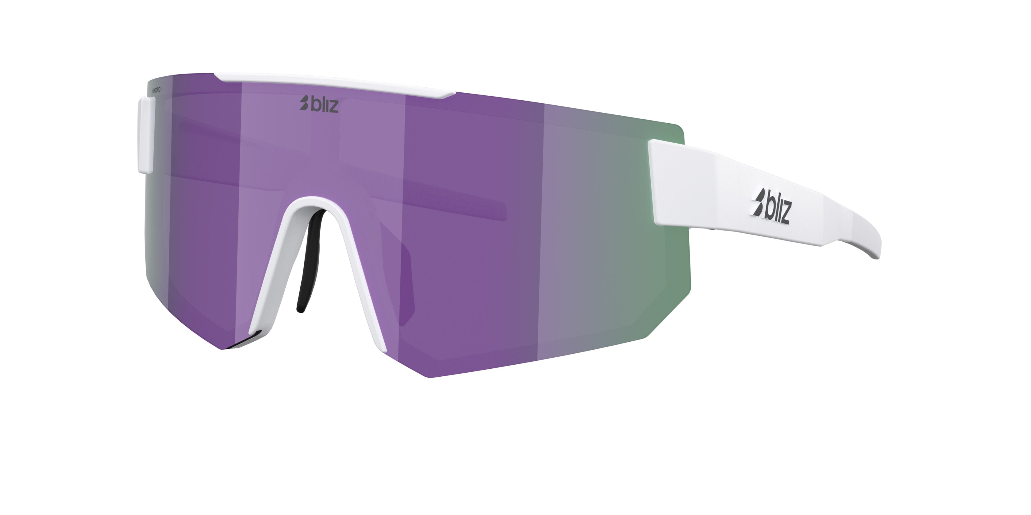 Gafas Sol Bliz P005/Blanco Mate/Humo/Espejado Morado