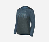 Camiseta Manga Larga Hiru Lab Merino Mujer Azul