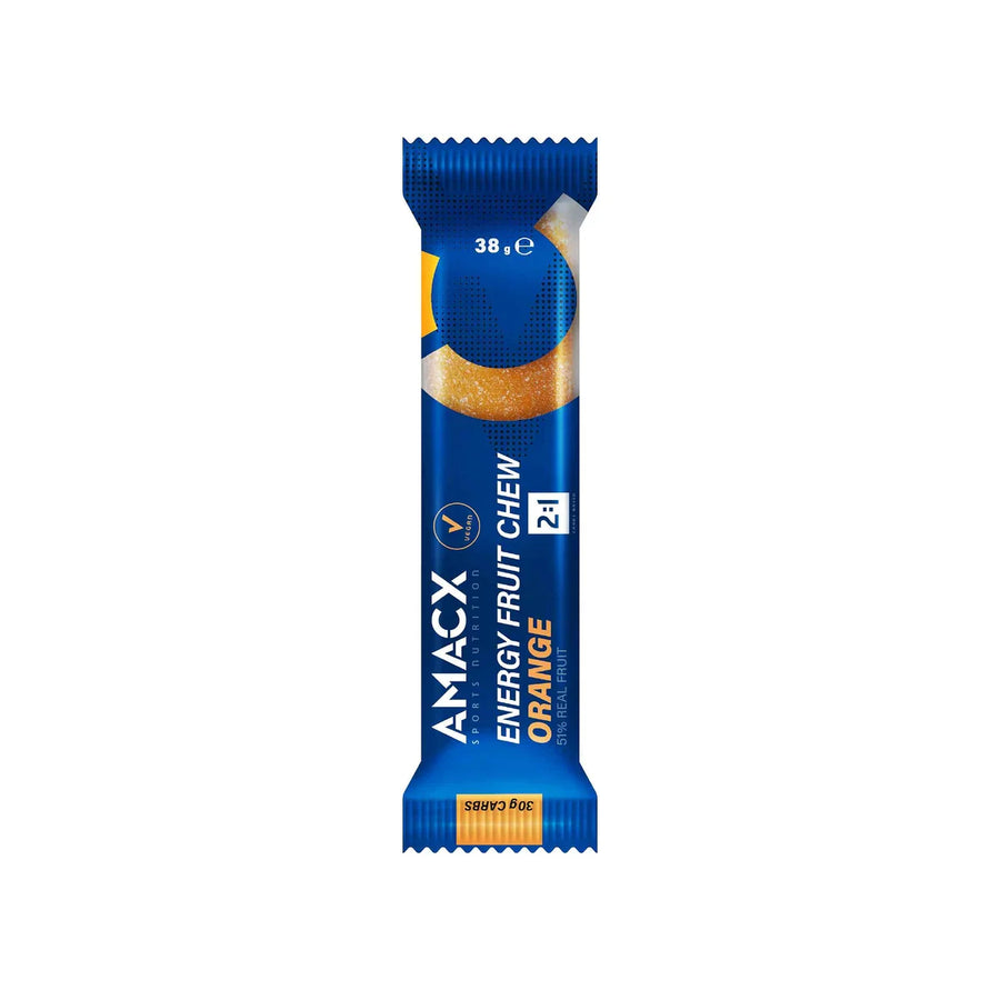 Gominolas Energéticas Amacx Energy Fruit Chew Naranja Caja 12uds Azul #2