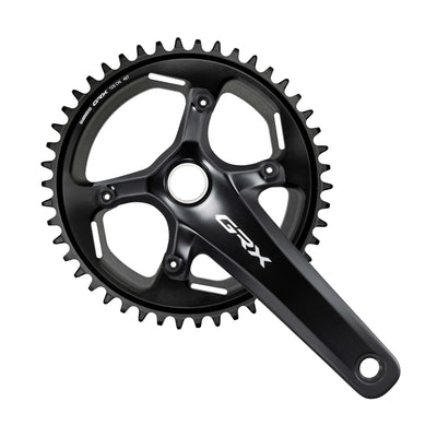 Juego Bielas/Plato Shimano GRX FC-RX820-1 Hollowtech II 46d 12v Sin Cazoletas Negro