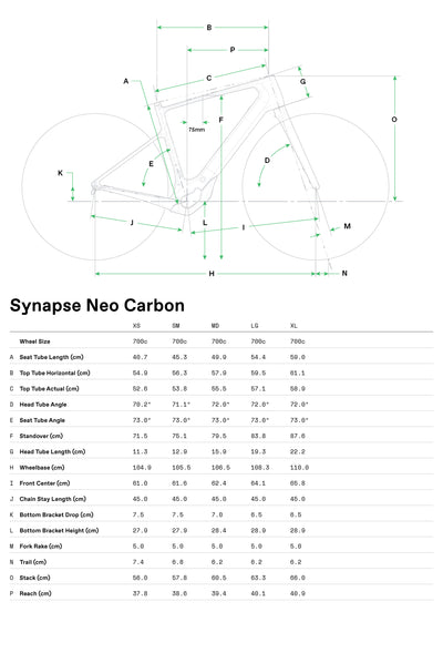 Bicicletas Carretera Synapse Neo Cannondale 2024 Negro #7